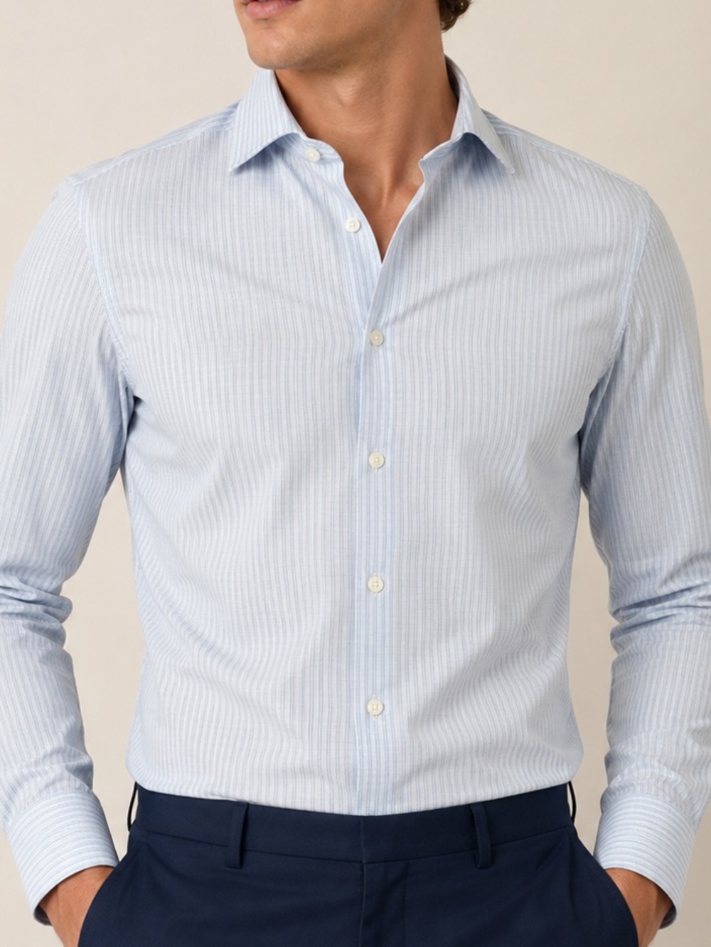 J.Crew Dress Shirt Men M Slim Fit Blue Stripe New With Tags

New wit